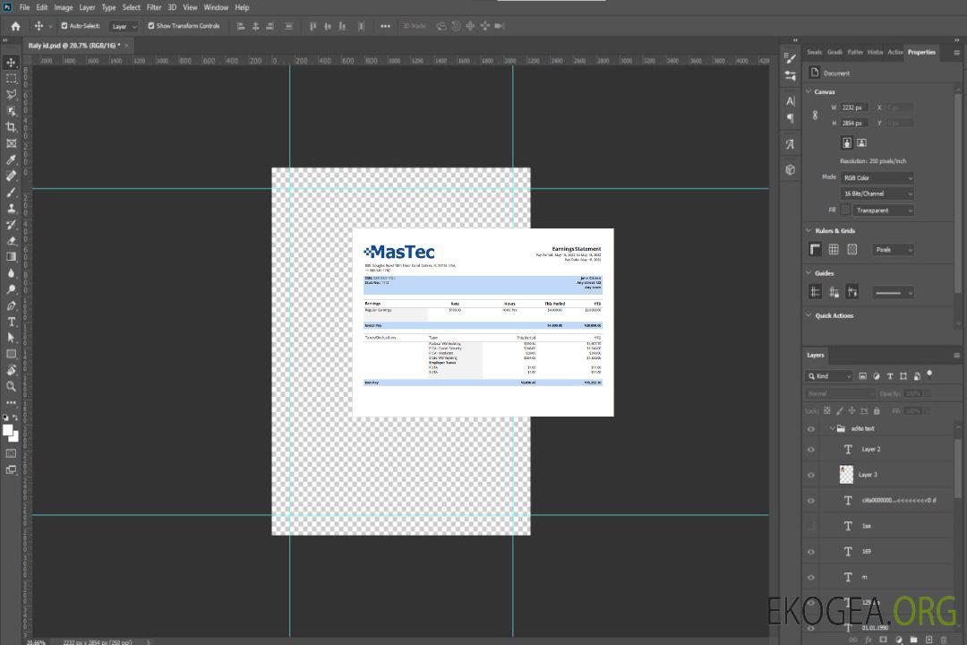 Fiche d'employé d'une société d'ingénierie américaine Mastec template